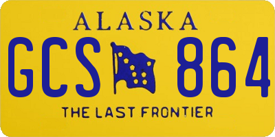AK license plate GCS864