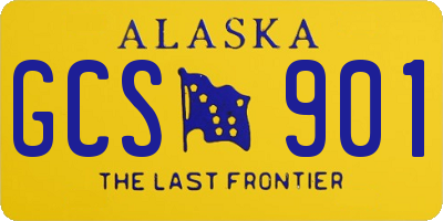 AK license plate GCS901
