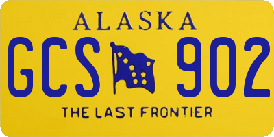 AK license plate GCS902