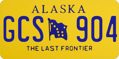 AK license plate GCS904