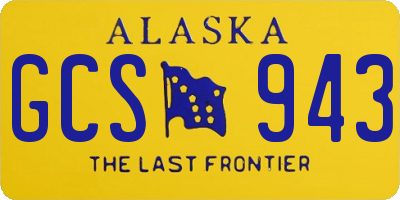 AK license plate GCS943