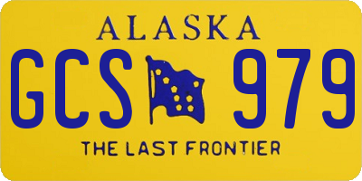 AK license plate GCS979