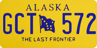 AK license plate GCT572