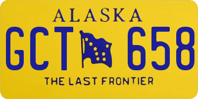 AK license plate GCT658
