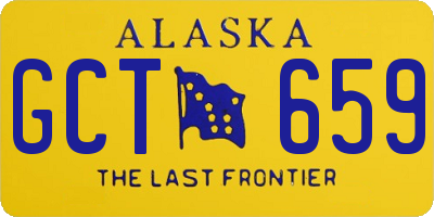 AK license plate GCT659
