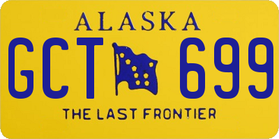 AK license plate GCT699