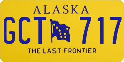 AK license plate GCT717