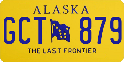 AK license plate GCT879