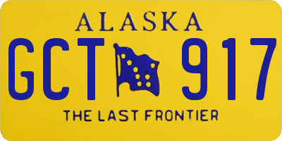 AK license plate GCT917