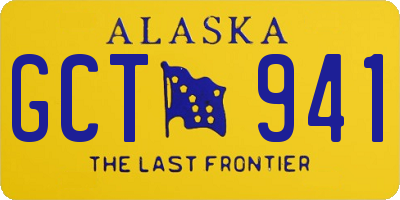 AK license plate GCT941