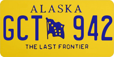 AK license plate GCT942