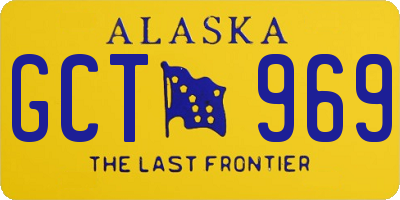 AK license plate GCT969