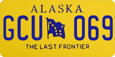 AK license plate GCU069