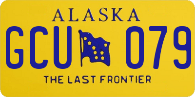 AK license plate GCU079