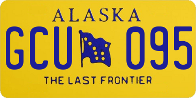 AK license plate GCU095