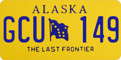 AK license plate GCU149