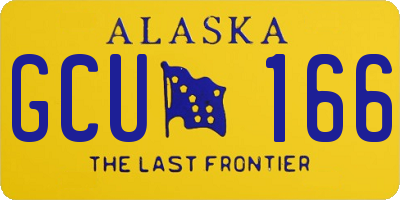 AK license plate GCU166