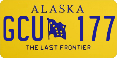 AK license plate GCU177