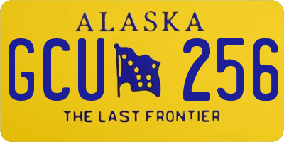 AK license plate GCU256