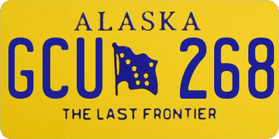 AK license plate GCU268