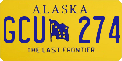 AK license plate GCU274