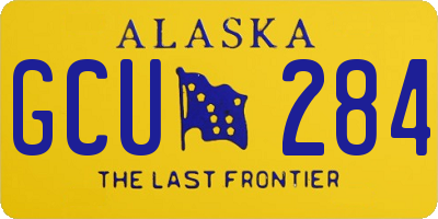 AK license plate GCU284