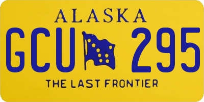 AK license plate GCU295