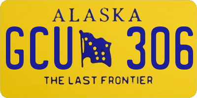 AK license plate GCU306