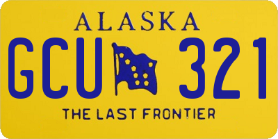 AK license plate GCU321
