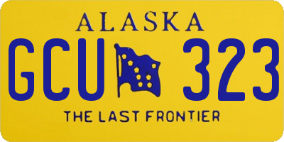 AK license plate GCU323