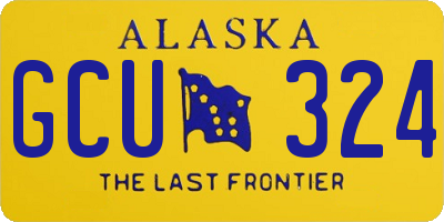 AK license plate GCU324