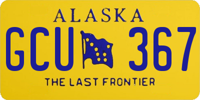 AK license plate GCU367