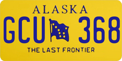 AK license plate GCU368