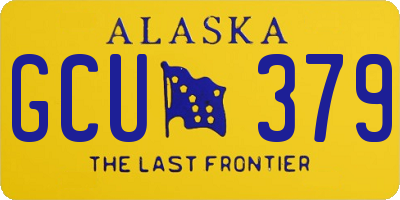 AK license plate GCU379