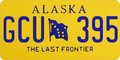 AK license plate GCU395