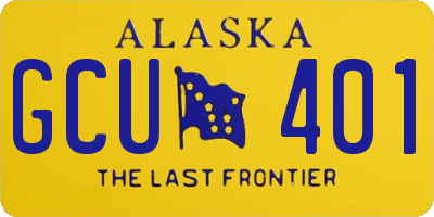 AK license plate GCU401