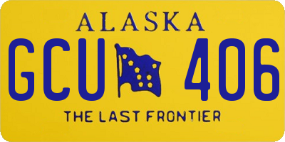 AK license plate GCU406