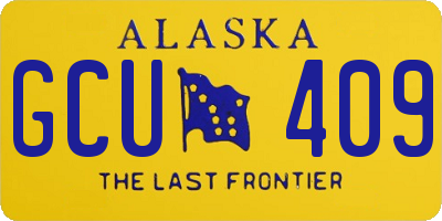 AK license plate GCU409