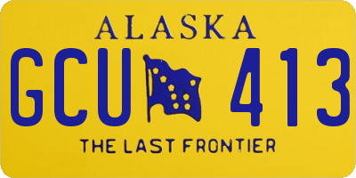 AK license plate GCU413
