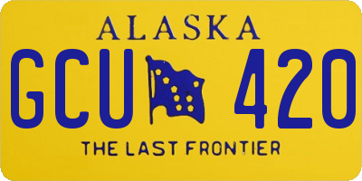 AK license plate GCU420