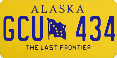 AK license plate GCU434