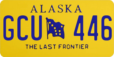 AK license plate GCU446