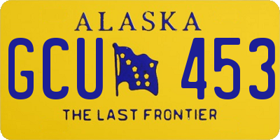 AK license plate GCU453