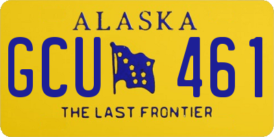 AK license plate GCU461