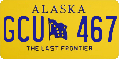 AK license plate GCU467
