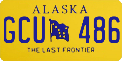 AK license plate GCU486