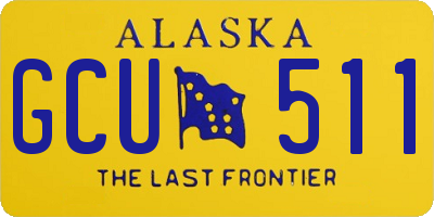 AK license plate GCU511