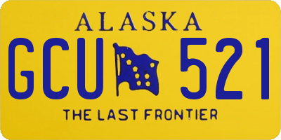 AK license plate GCU521