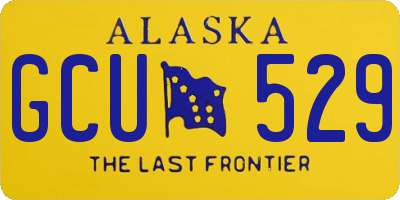 AK license plate GCU529