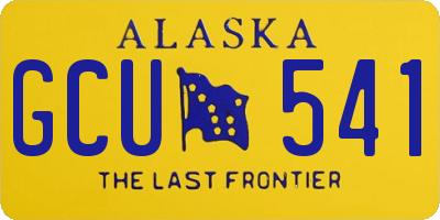 AK license plate GCU541